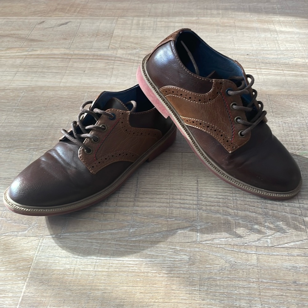 Boys brown dress shoes